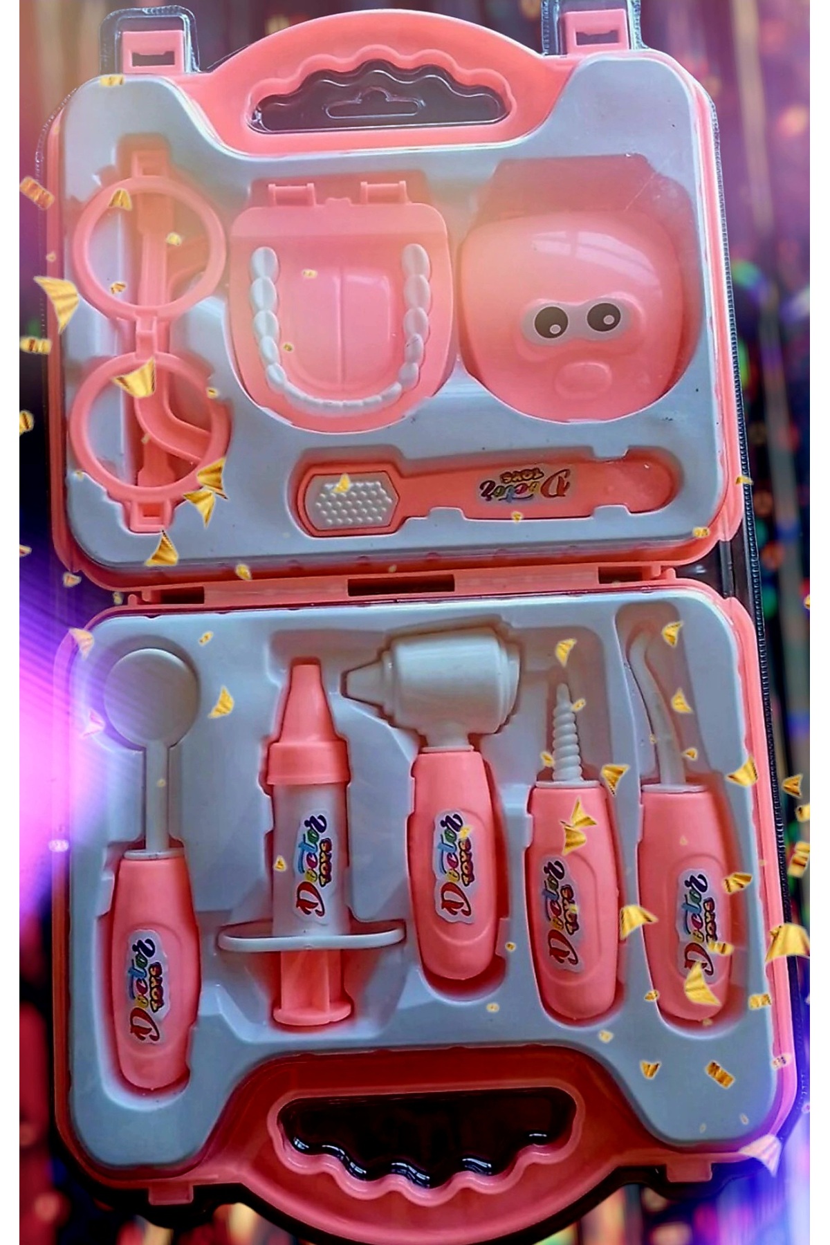 ALYTOYS Çantalı Doktor Set Diş Fırçası Dişler Fırça Dişçi Set