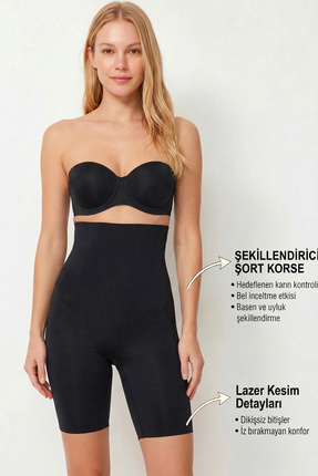 Bravie Kadın 1 Beden Küçülten Lazer Kesim Şort Korse 2007