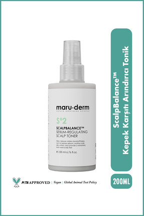 Maru.Derm ScalpBalance™ Kepek Karşıtı Sebum Dengeleyici Saç Derisi Toniği 200 ML