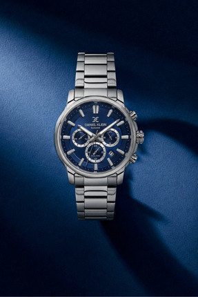 Daniel Klein Exclusive Lacivert Kadran Çelik Kordon Dual Time Multifonksiyon ...