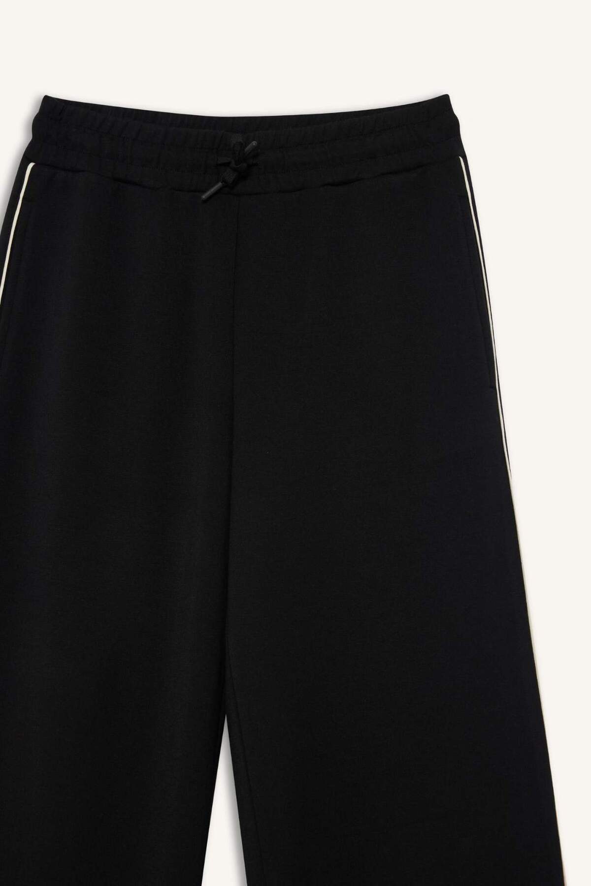 DeFacto Ultra Yumuşak Wide Leg Geniş Paça Standart Boy Modal Sporcu Pantolon D7128AX25SP görsel 6