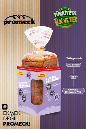 Promeck Yüksek Proteinli Çok Tahıllı Protost Ekmek 365 gr