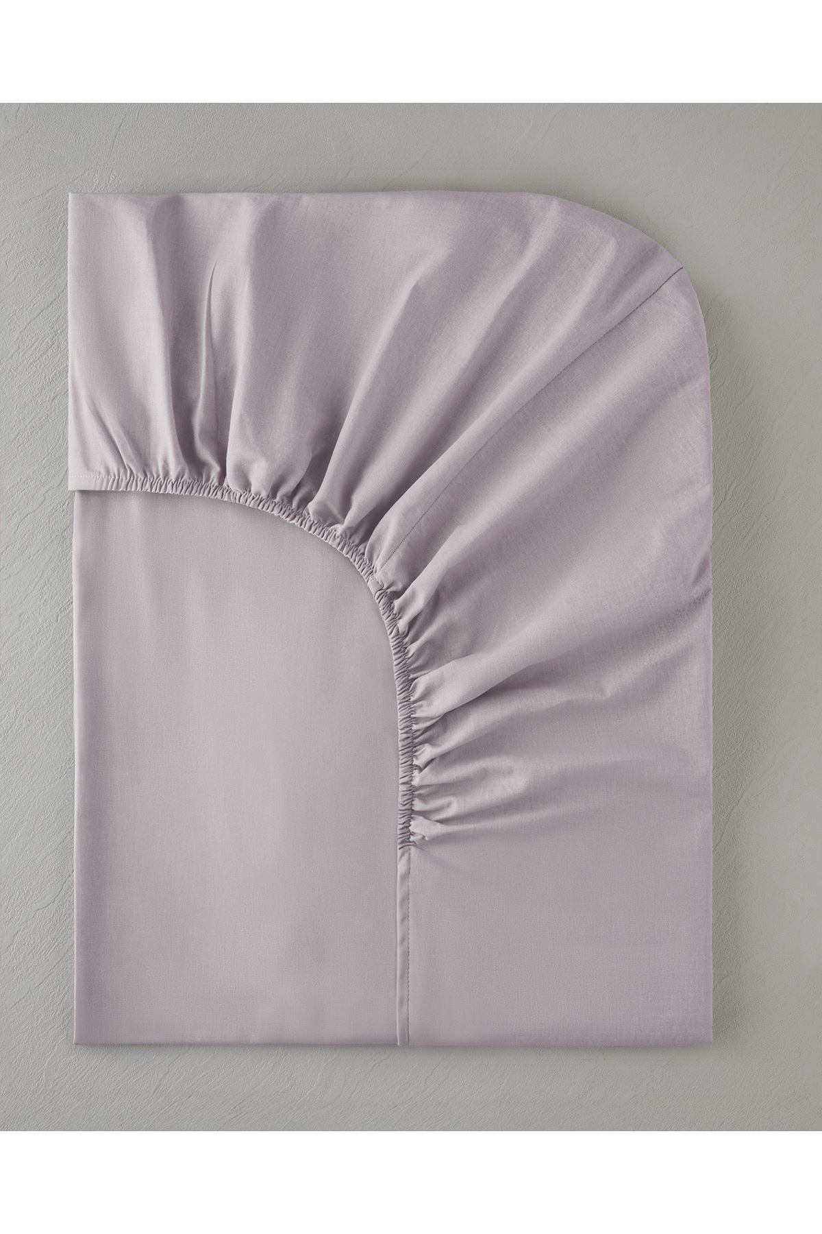 Novella Premium Pamuk Dokulu Çift Kişilik Lastikli Çarşaf 160x200 cm Lila