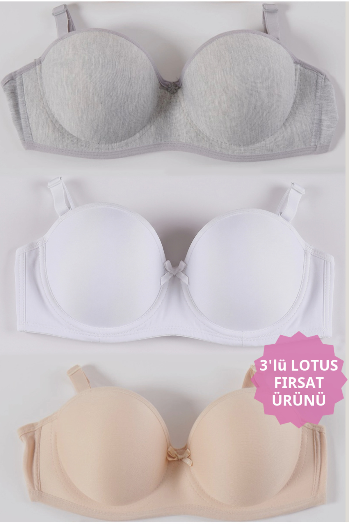 Women's Unfilled Stranded Gatherer 3-Piece Bra Set