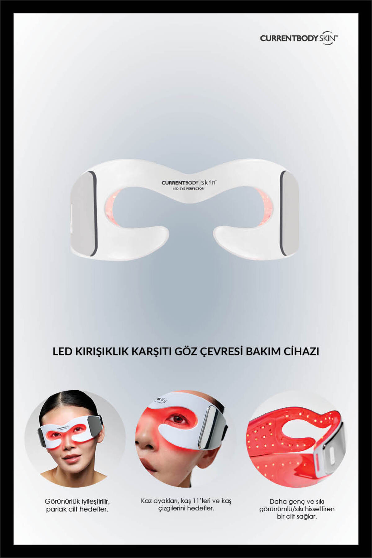 CurrentBody Skin LED Kırışıklık Karşıtı Göz Çevresi Bakım Cihazı