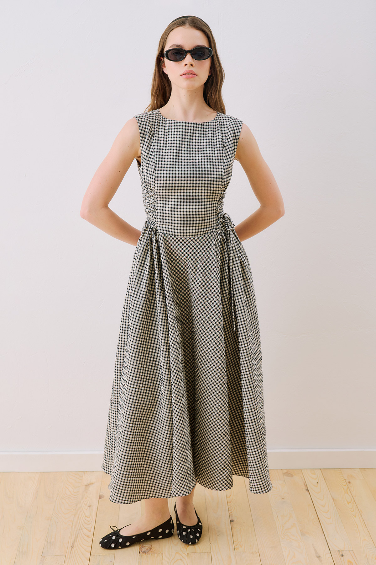 DRESS WITH TIE DETAIL PÖTİKARE