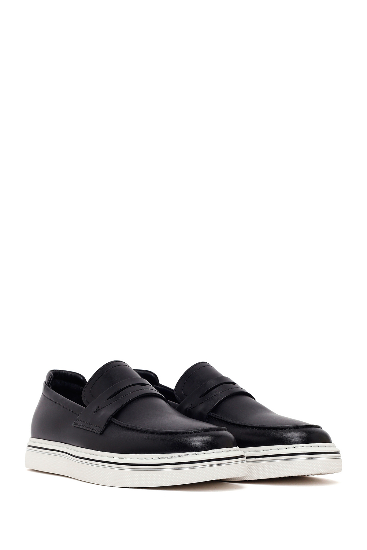 Derimod Erkek Siyah Deri Loafer 26SFD676118 görsel 2