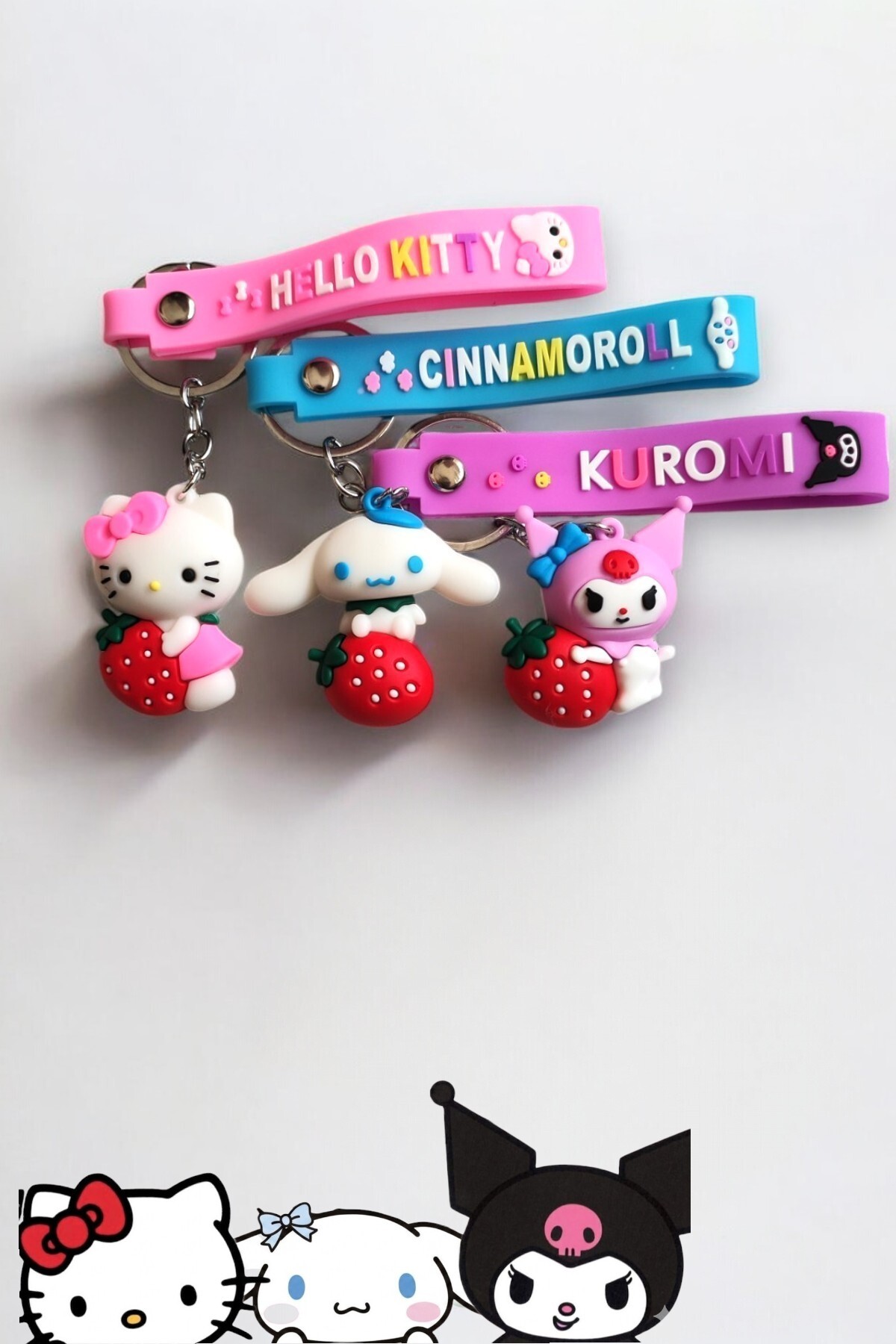 Lynare Hello Kitty, Cinnamoroll, Kuromi KARAKTERLİ 3D SİLİKON