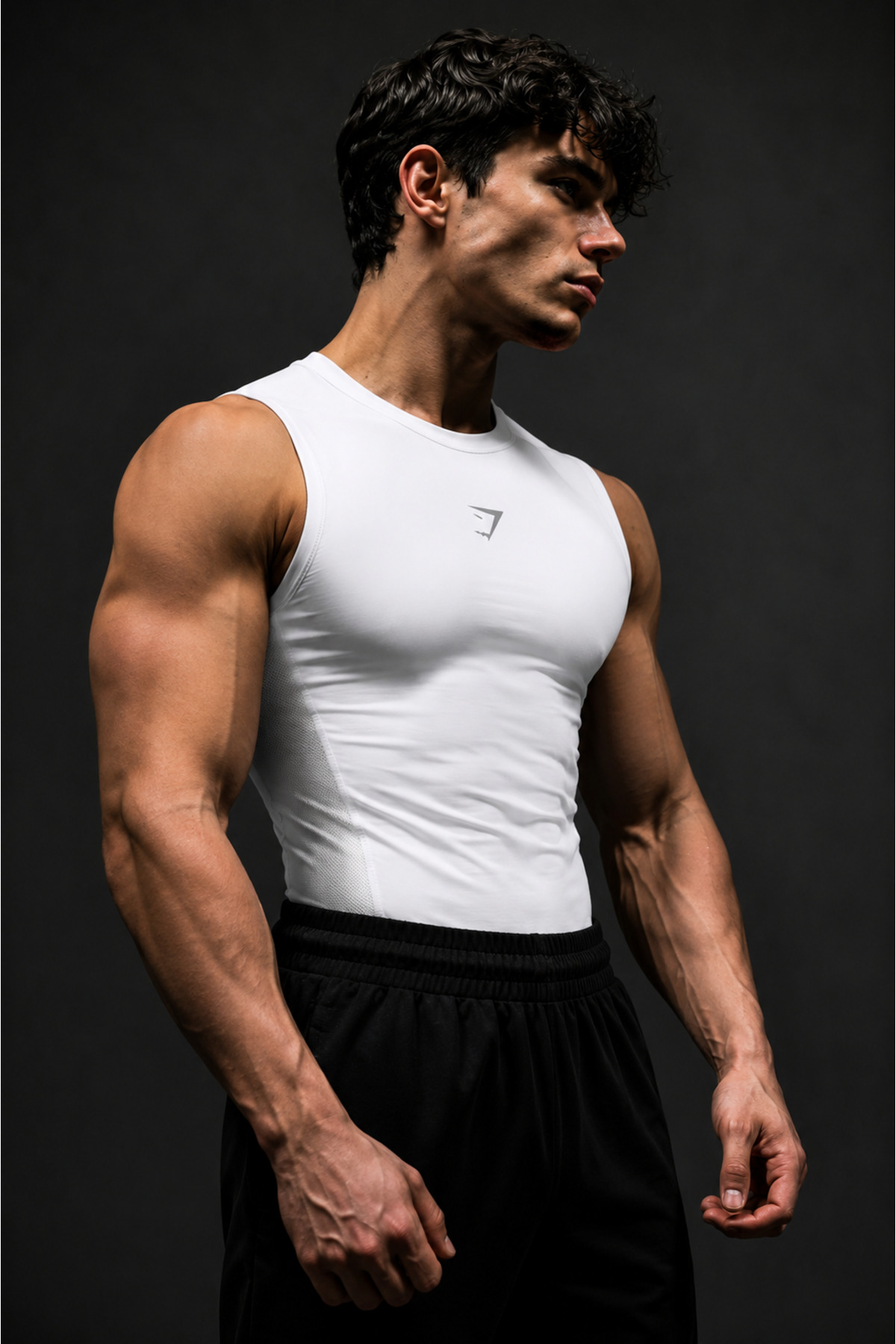 Stylovi Shark+ Premium Tank Top+ Compression Vest | Stretchy Fit Sports Gym T-shirt