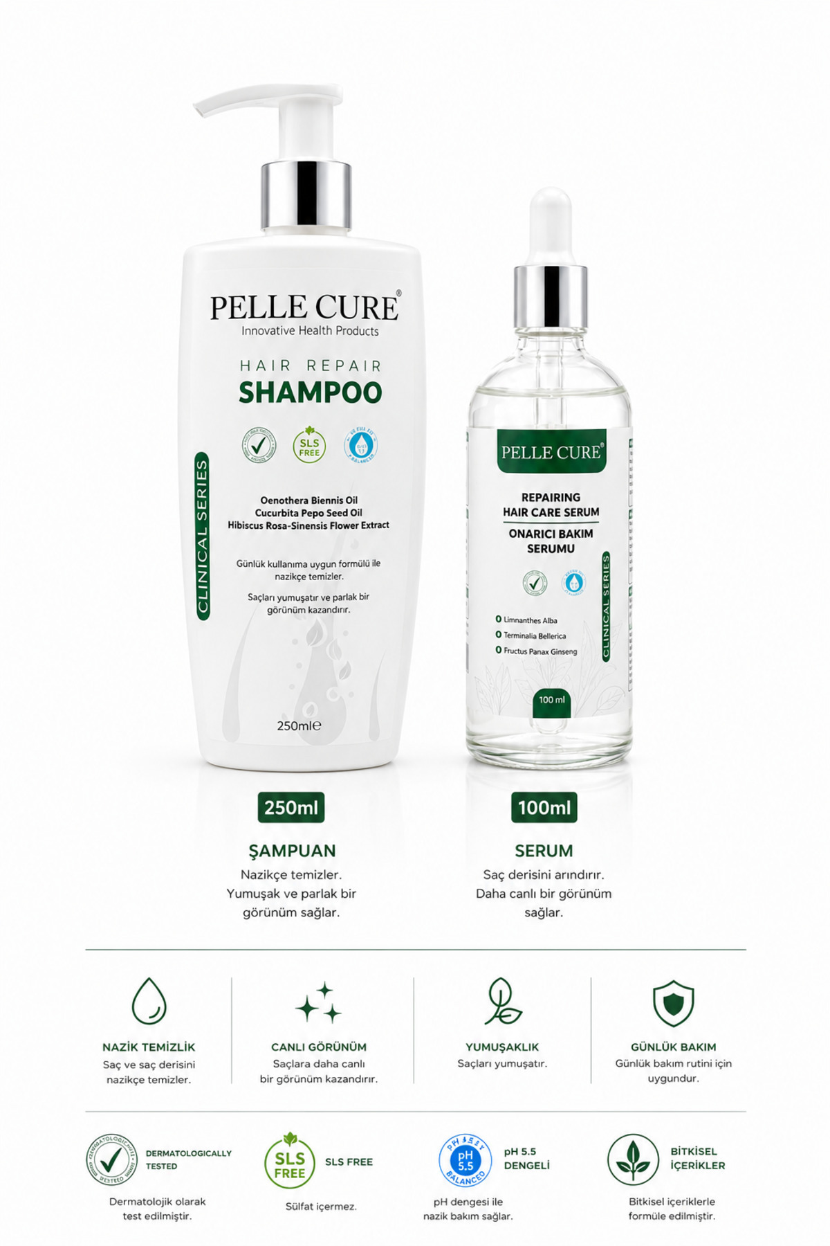 Saç Dökülmesi Özel Şampuan ve Serum İkili Paket