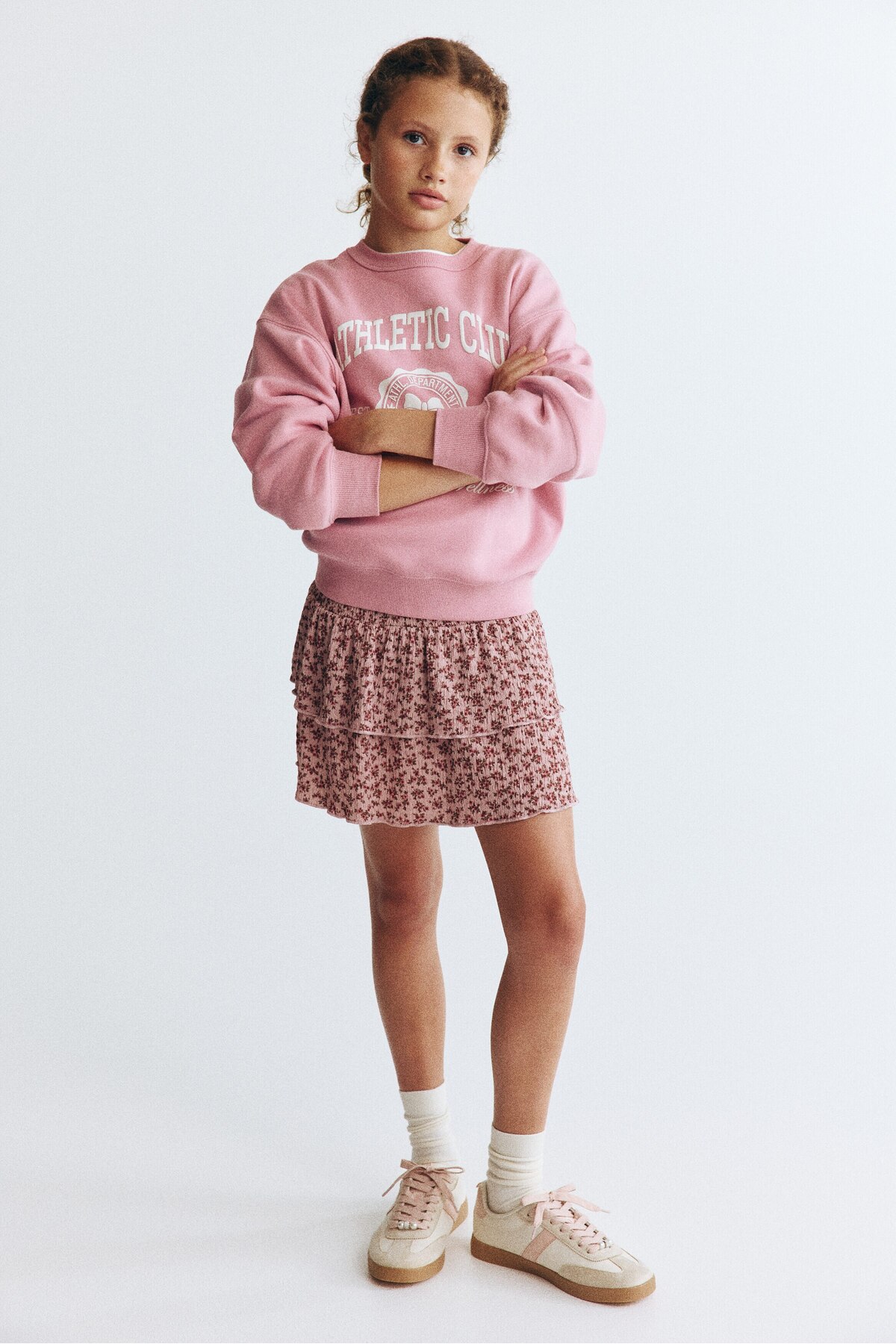 دامن طرح‌دار و چندلایه اچ اند ام دامن H&M