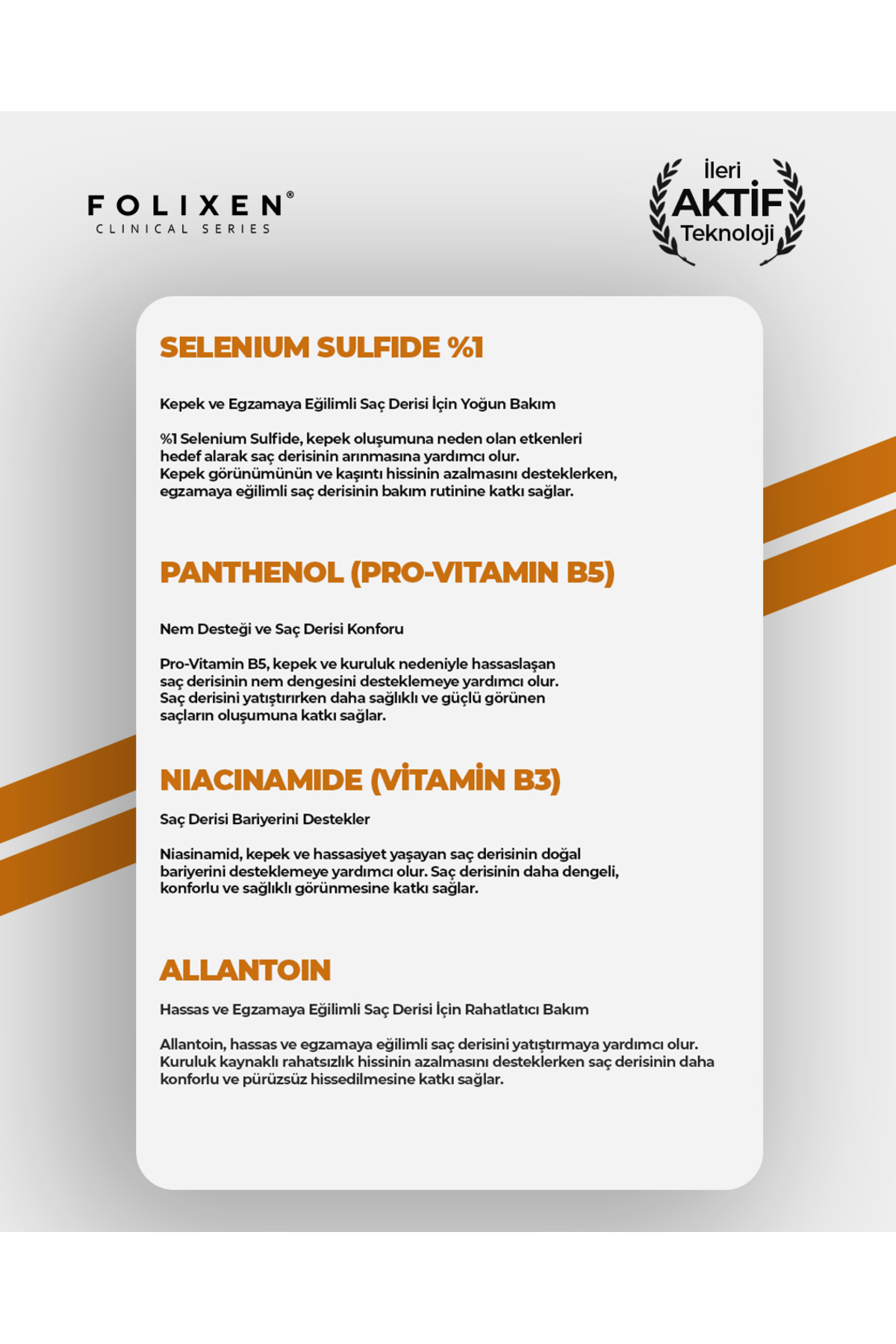 Clinical Series | Yatıştırıcı Kepek Karşıtı ve Egzama Eğilimli Saç Derisi İçin Yoğun Bakım Şampuanı – Selenium Sulfide %1 – 400 ml — EGZSMP01 — تصویر 3 از 6