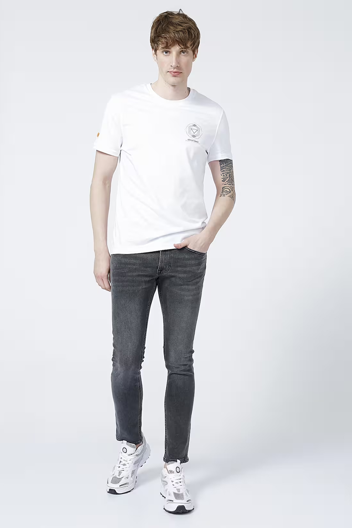 Lee Luke Slim Tapered Dar Kesim Düşük Bel Antrasit Esnek Jean Kot Pantolon - L719 görsel 3
