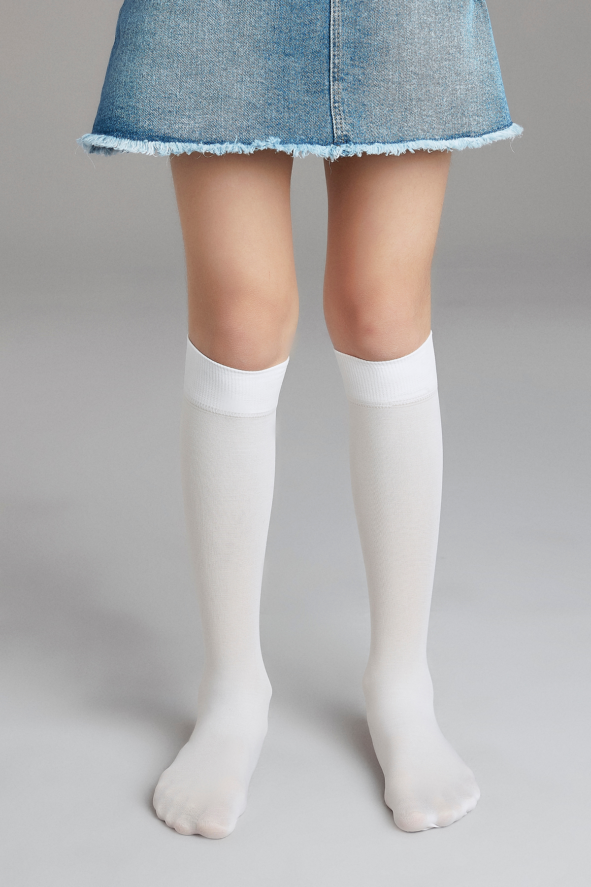 Penti Weiße Micro 40-Hosensocken für Mädchen