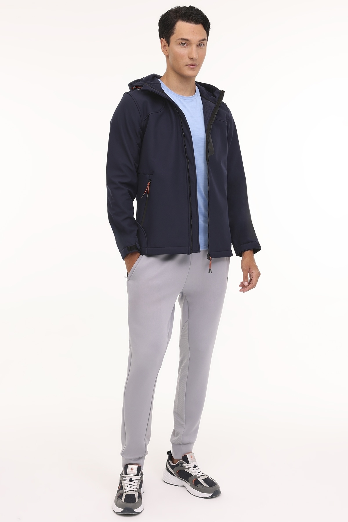 ml کت مردانه کلاهدار Softshell New Trend 1gt17 4pr — سرمه‌ای 1GT172024 — تصویر 3 از 6