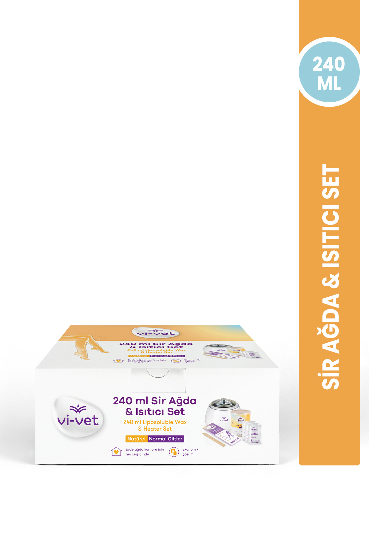 Vi-vet VİVET SİR AĞDA 240 ML ISITICI SET (KUTULU) — SİRAGDASET