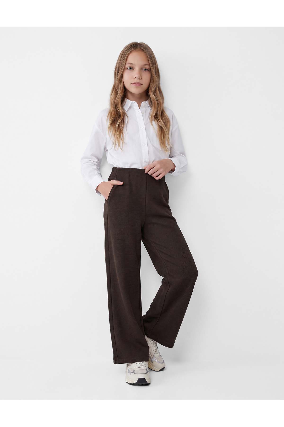 Koton Viscose Blend Wide Leg Trousers