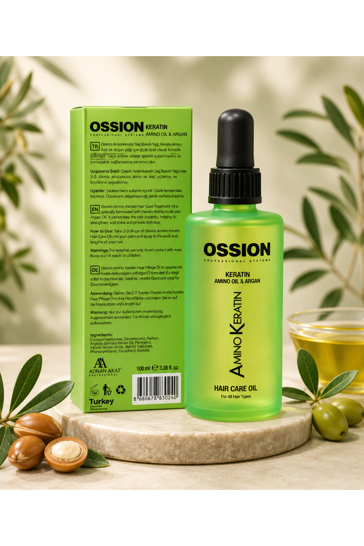 SAÇ BAKIM YAĞI & SERUM — AMİNO KERATİN SAÇ BAKIM YAĞI 100 ml — تصویر 4 از 4