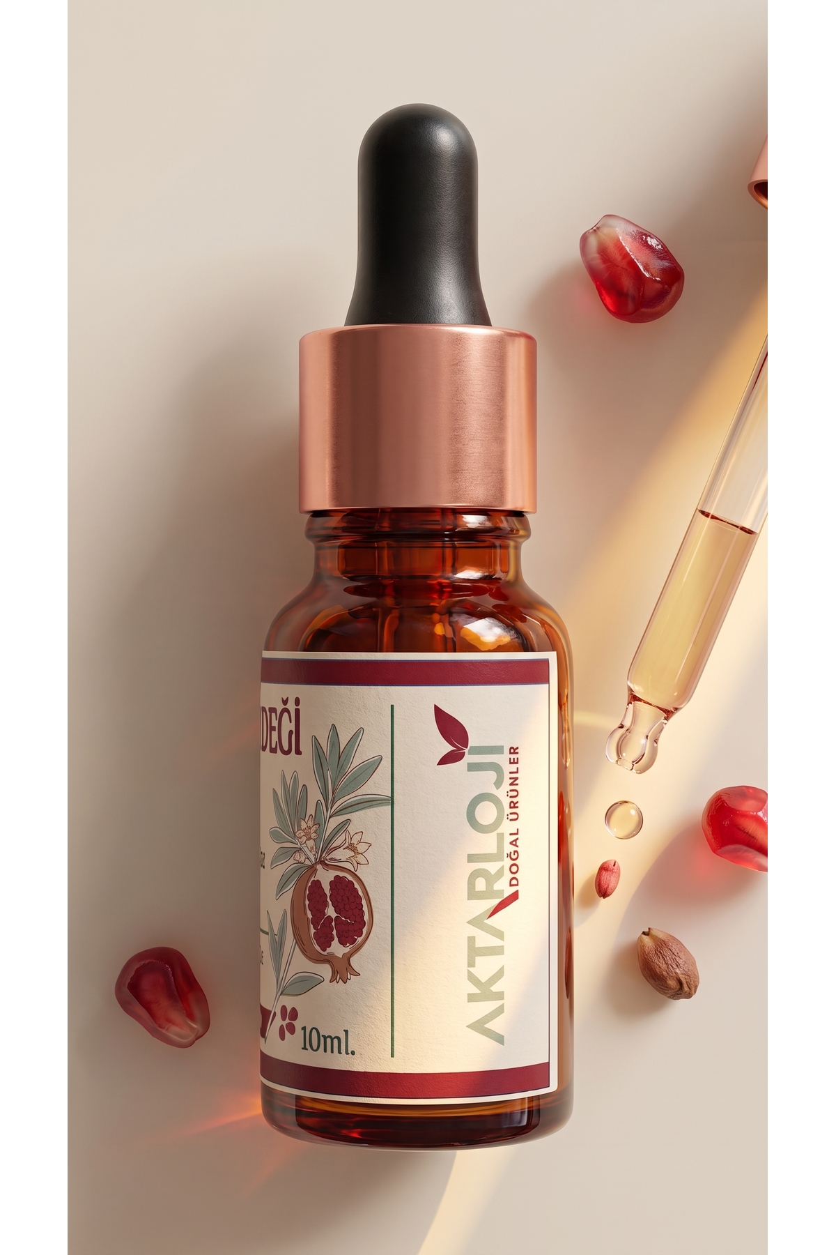 Nar Çekirdeği Yağı 10 ml / Soğuk Sıkım / %100 Saf Ve Doğal / Pomegranate Seed Oil — A1-Nar-Çekirdeği-yag-10 — تصویر 5 از 8