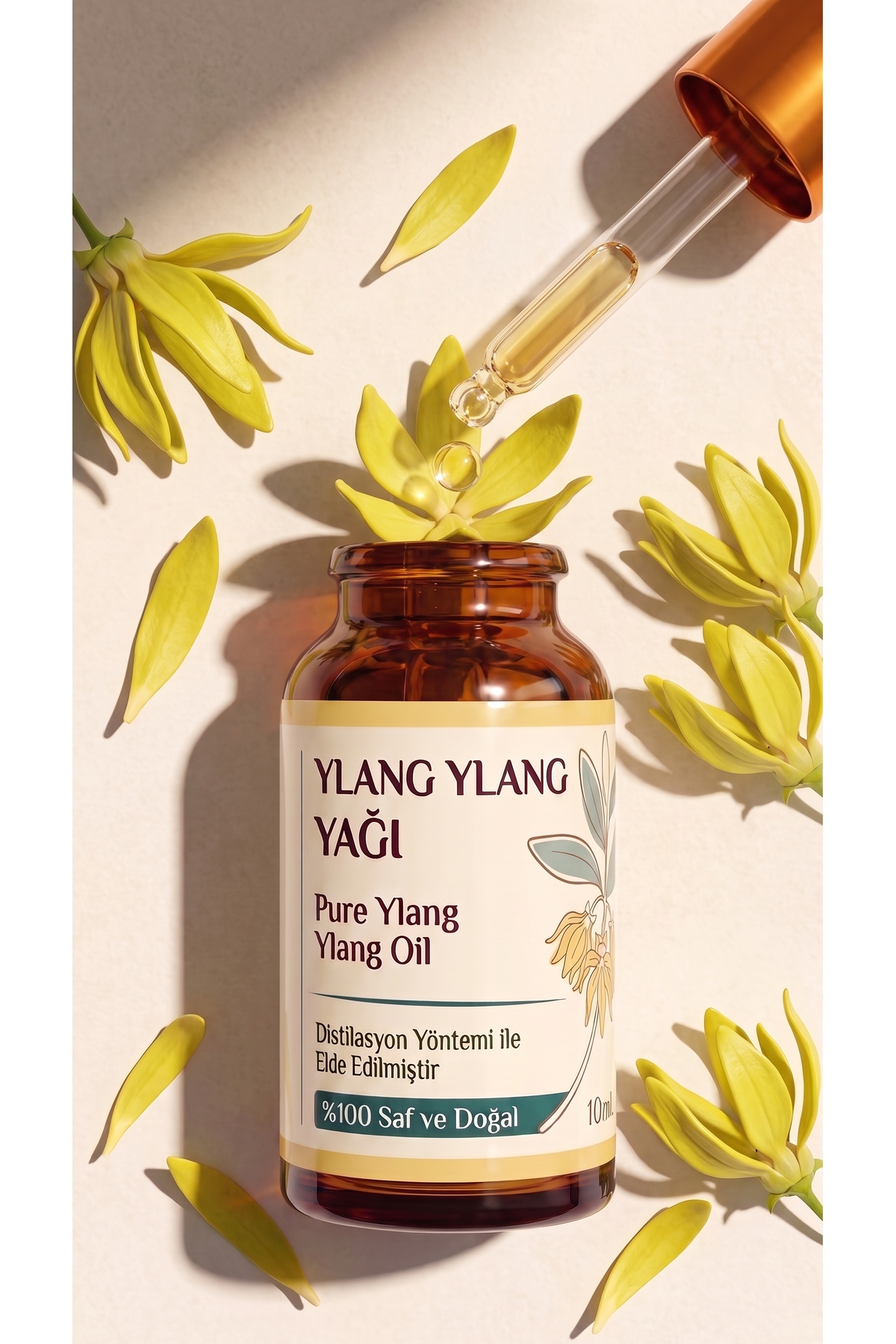 Ylang Ylang Uçucu Yağı 10 ml / %100 Saf Ve Doğal — A1-Ylang-yag-10 — تصویر 7 از 8