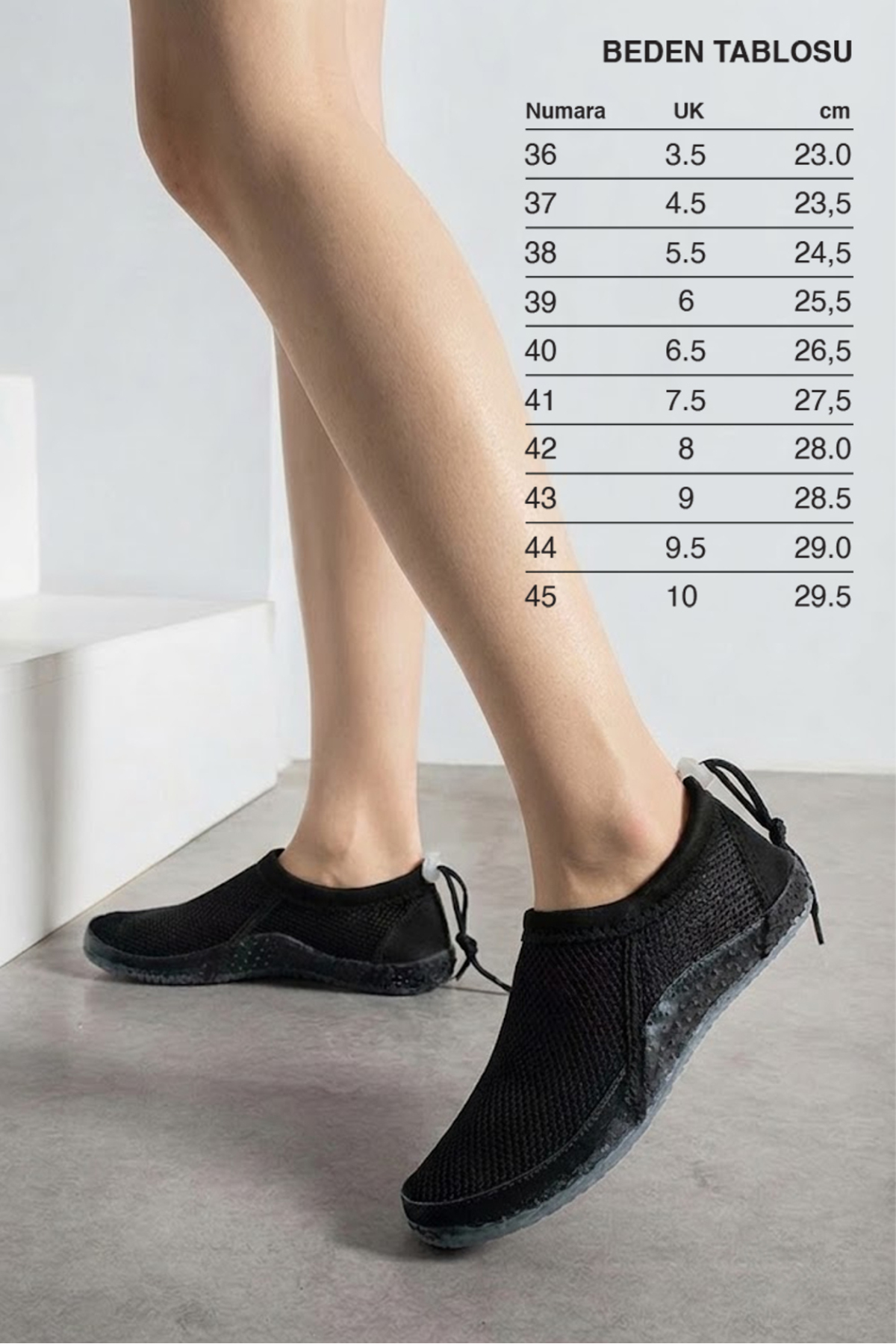İmerShoes Unisex Yetişkin Siyah Deniz Ayakkabısı Kaymaz Taban Çok Amaçlı Şık Havuz Plaj Rafting Patiği 521 görsel 4