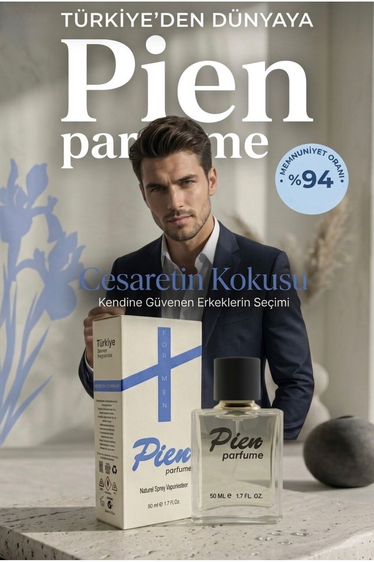 For Men 108 Kalıcı Erkek Parfümü EDP - Ferah ve Odunsu Maskülen Aura | Beyefendi ve Ölçülü İmza Koku