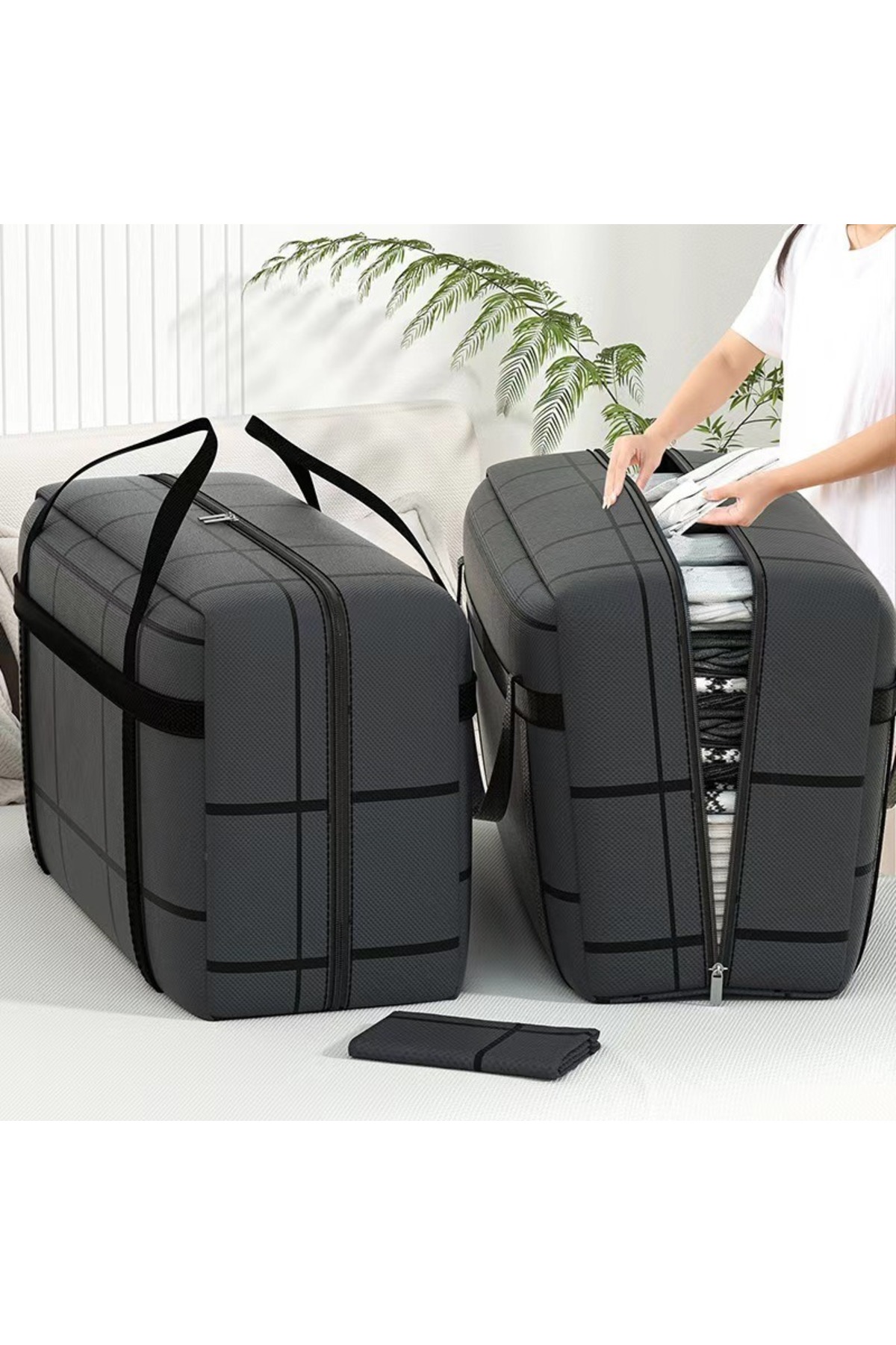 Choice 40L Large Capacity Portable Folding Duffel Bag Hand-Held Clothing Stor...