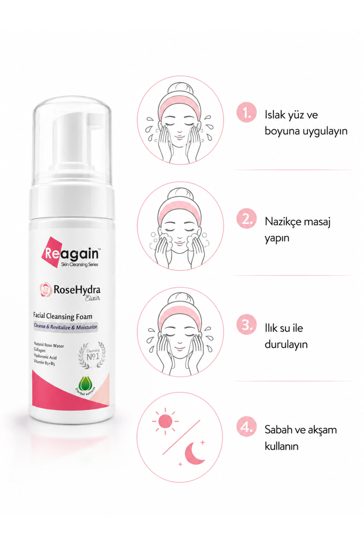 Gözenek ve Sebum Dengeleyici Yüz Temizleme Köpüğü - Niacinamide, Zinc PCA & Hyaluronik Asit 150 ml — TYCUKP4PFN169944454660440 — تصویر 6 از 8