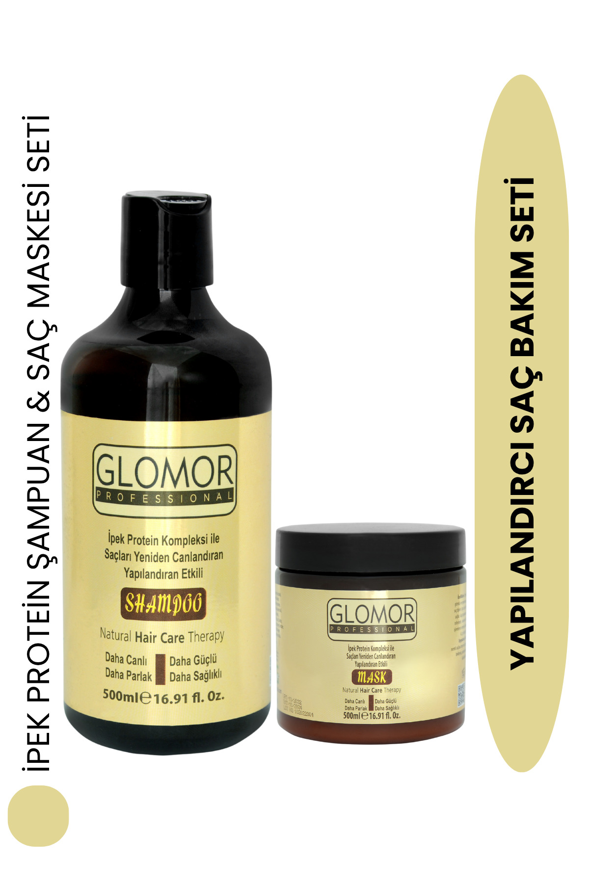 GLOMOR Yapılandırıcı Saç Bakım Seti Şampuan ve Maske — TYCSMAOMGN169063056884891