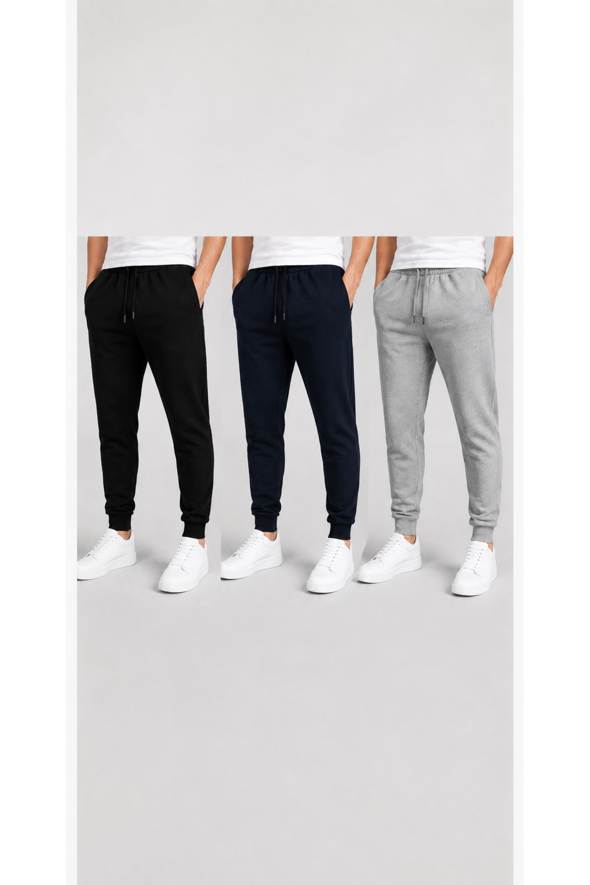 NETTENSTORE erkek avantajlı paket jogger eşofman altı spor eşofman altı görsel 3