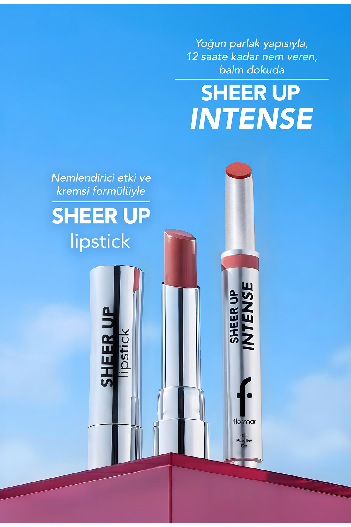 رژ لب ژله‌ای با بافت کرمی و پایان براق Sheer Up Intense - 008 Hot Topic