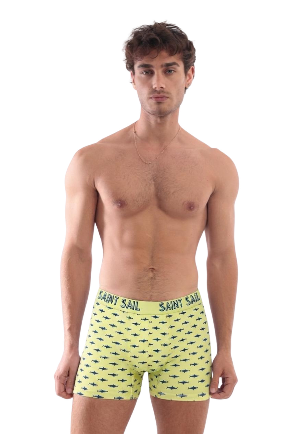 Saint Sail Pamuklu Likralı Esnek Kumaşlı Baskılı Renkli Desenli 3'lü Set Erkek Boxer görsel 3