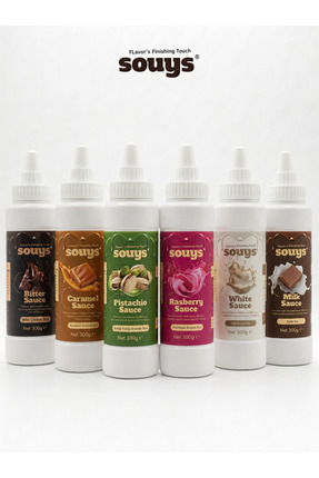 Souys Karamel + Bitter + Sütlü + Beyaz + Frambuaz + Antep Fıstık Aromalı Tatl...