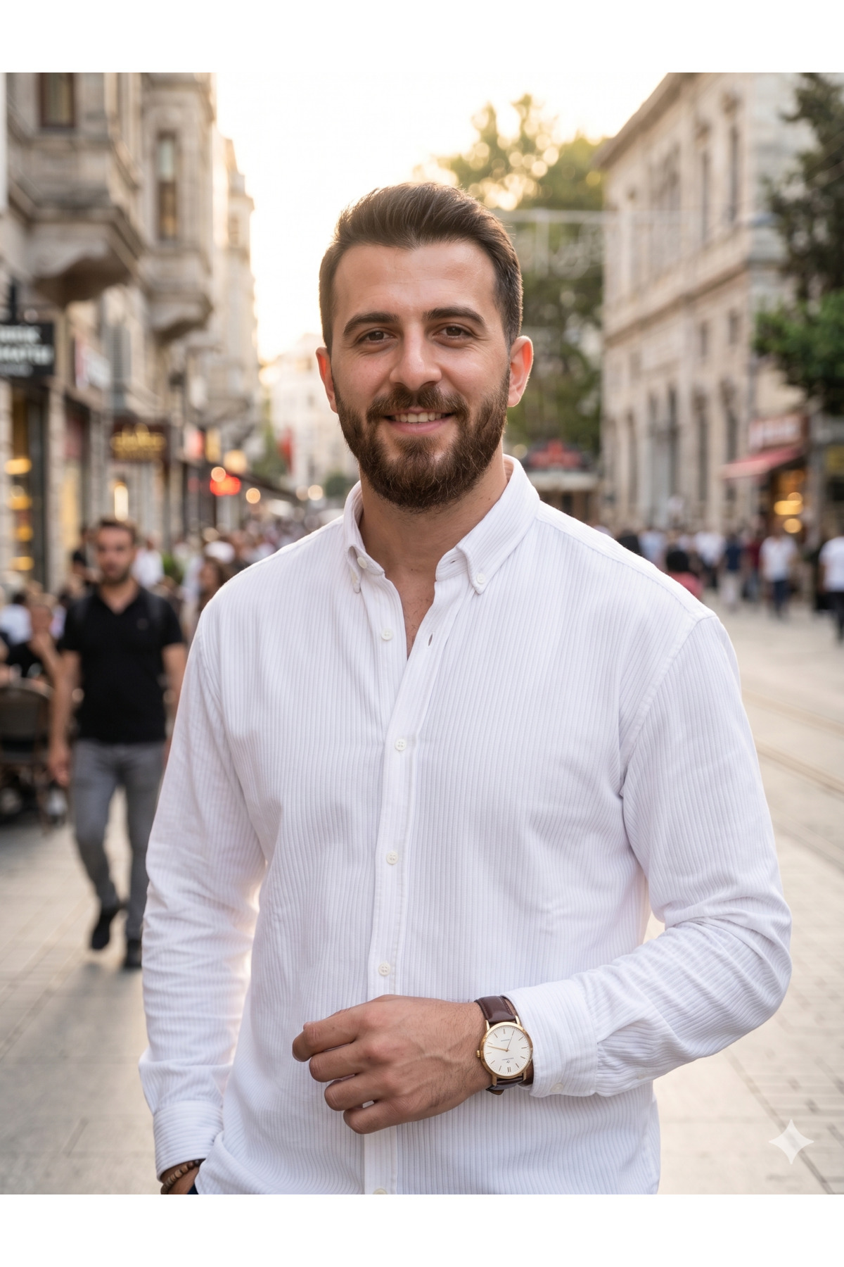 NO4 LİKRALI FİTİLLİ DOKULU OWERSİZE GÖMLEK görsel 2