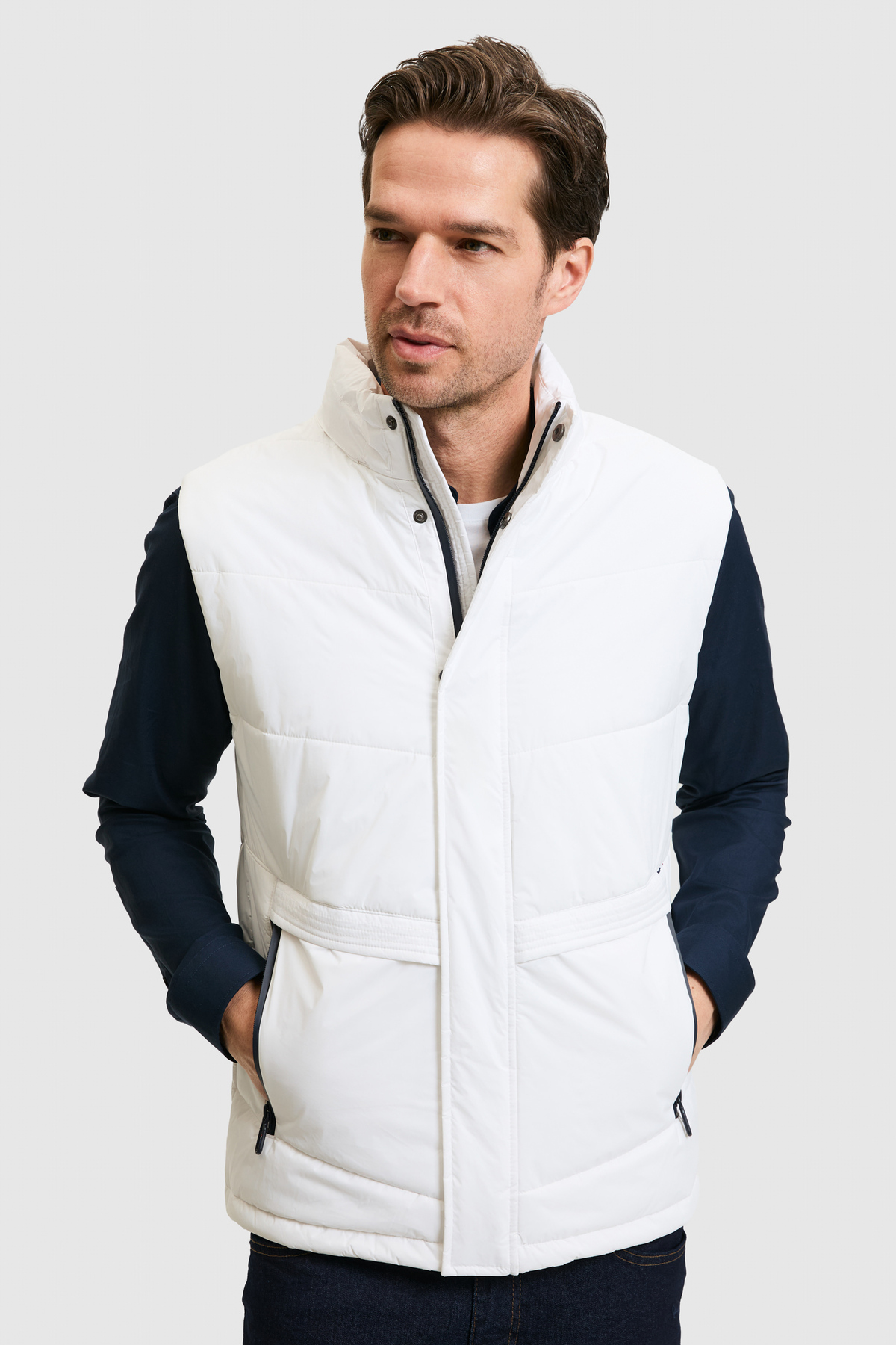 U.S. Polo Assn. Erkek Beyaz Yelek 50318825-VR013 görsel 2