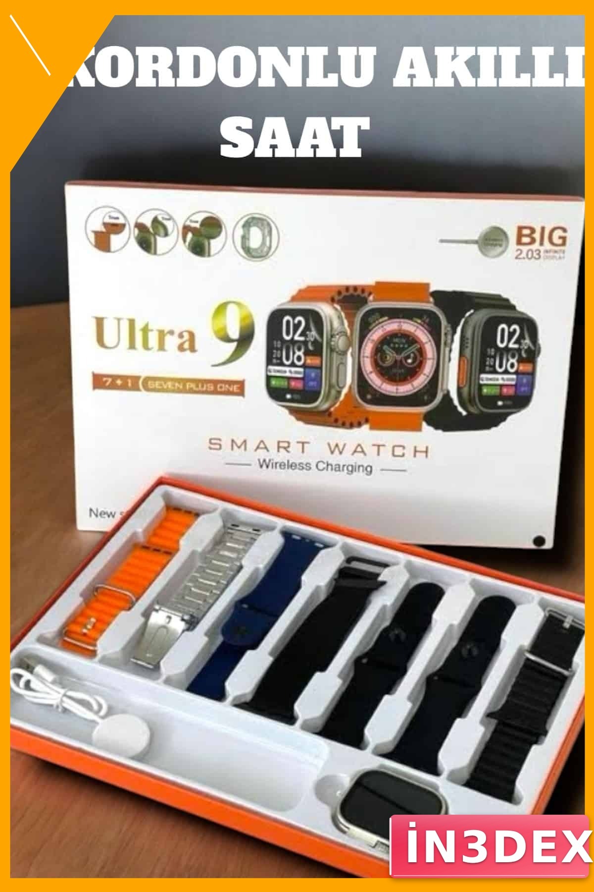 2.09 İnç HD Ekranlı Akıllı Saat Bluetooth Sağlık Takibi Spor Modu
