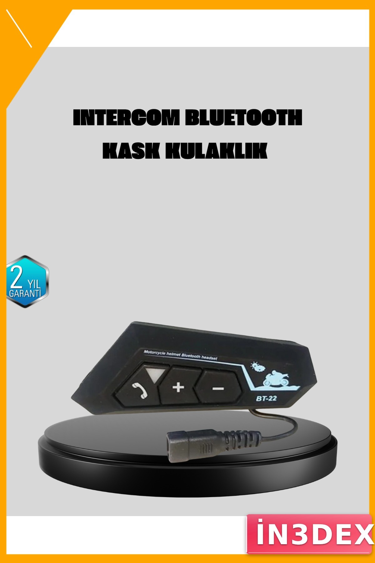 Bluetooth 5.0 Motosiklet Kask Kulaklığı Gürültü Önleme Hızlı Bağlantı