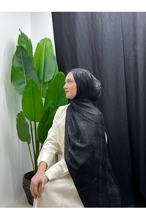 Sade Scarfs Halka Desen Pamuk Jakar Şal