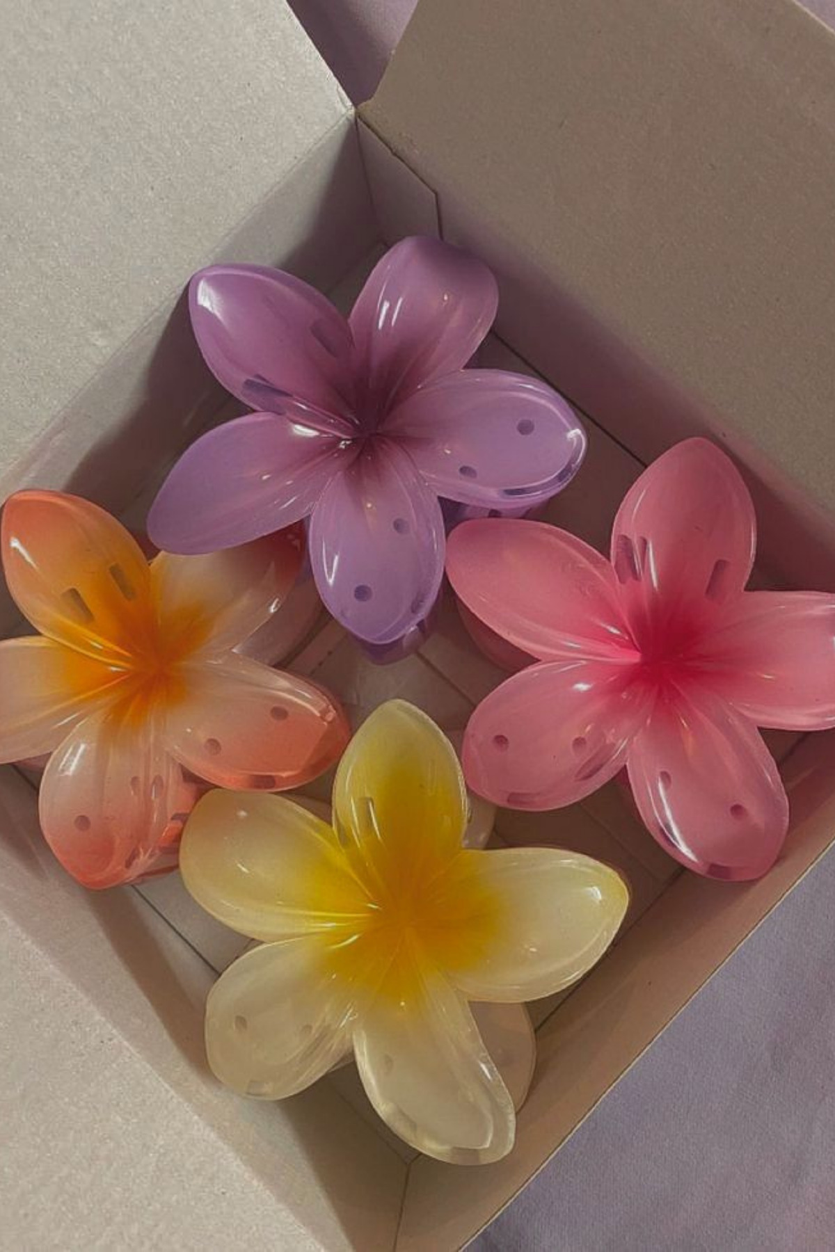 monalisatoka Lotus Çiçeği Mandal Toka - Hawai Çiçeği Lotus Toka Seti 4lü görsel 4