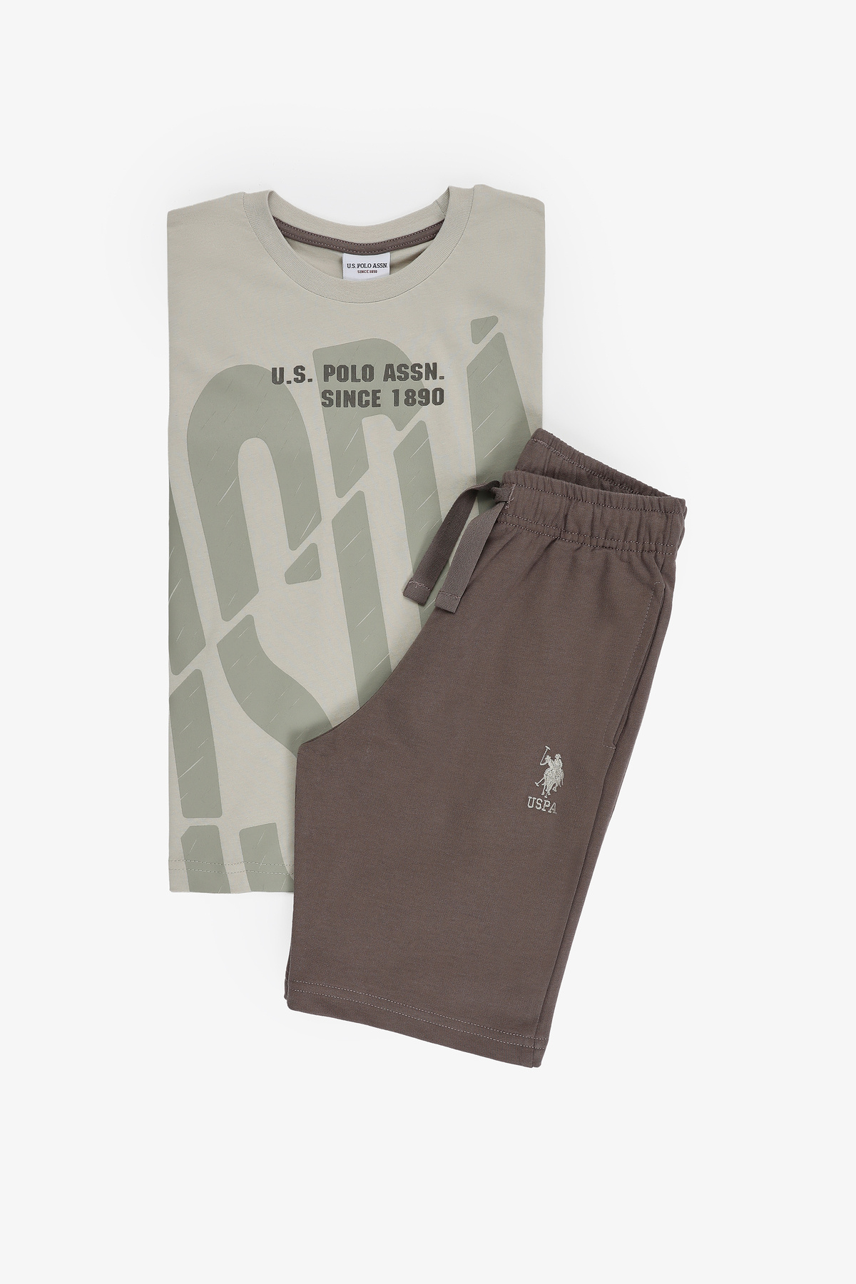 U.S. Polo Assn. Boy's Mink Pajama Set 50326851-Vr052