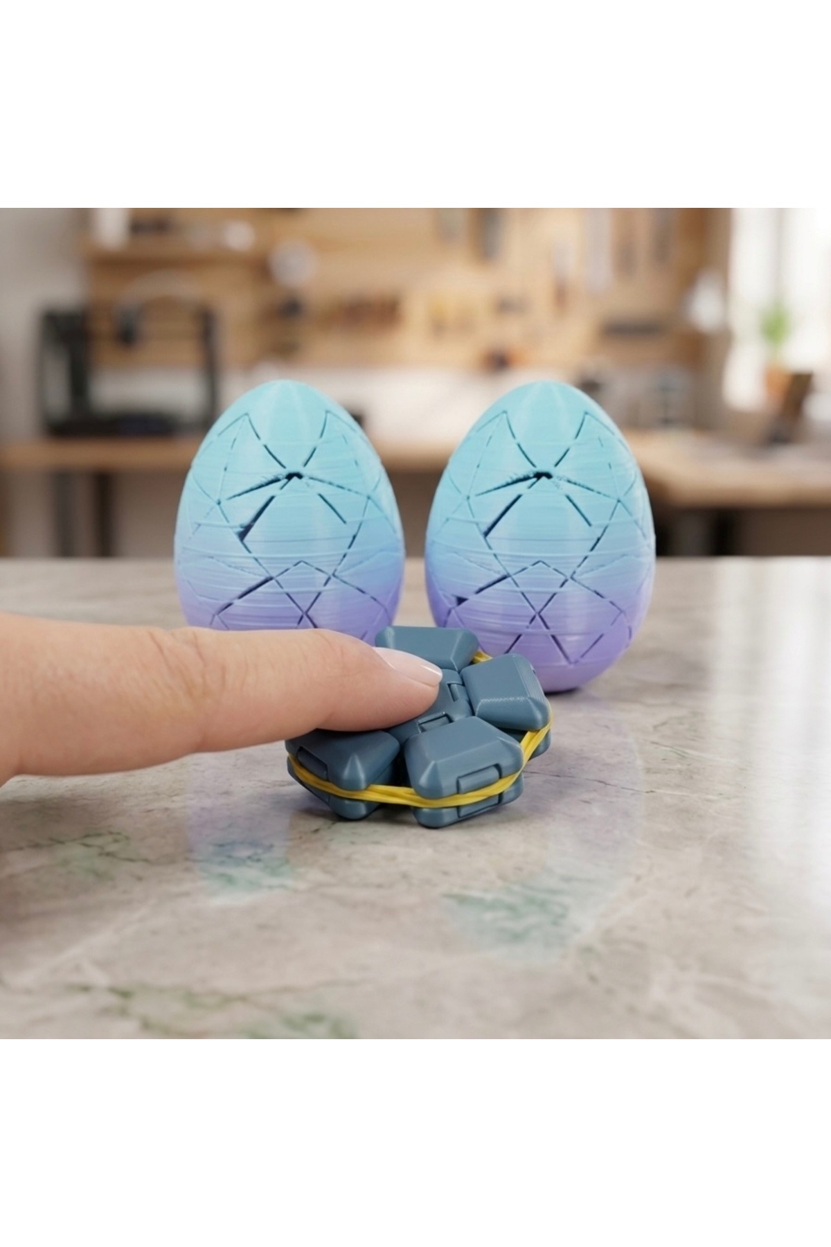 置物 cool 3D Sürpriz yumurtalı zıplayan top yeni nesil 1 adet - Fiyatı