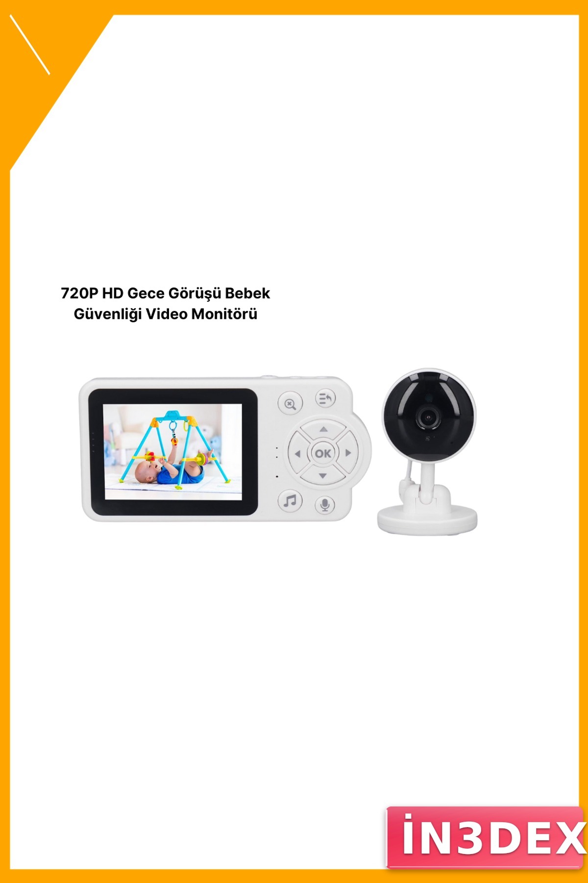 2.8 İnç Ekranlı Bebek Monitörü Gece Görüş Sesli İletişim