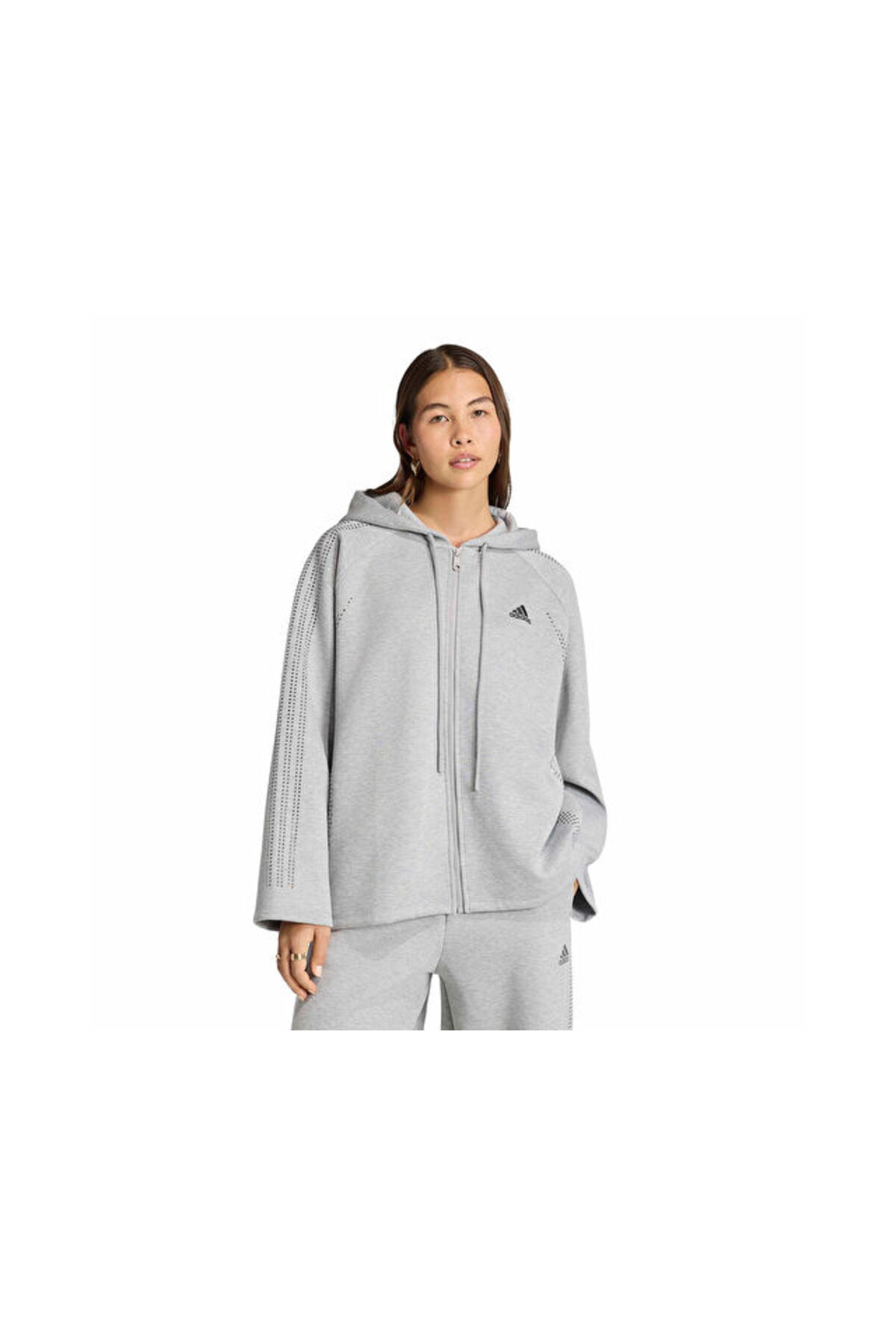 adidas Teamgeist Tt Kadın Günlük Ceket KD0497 Gri