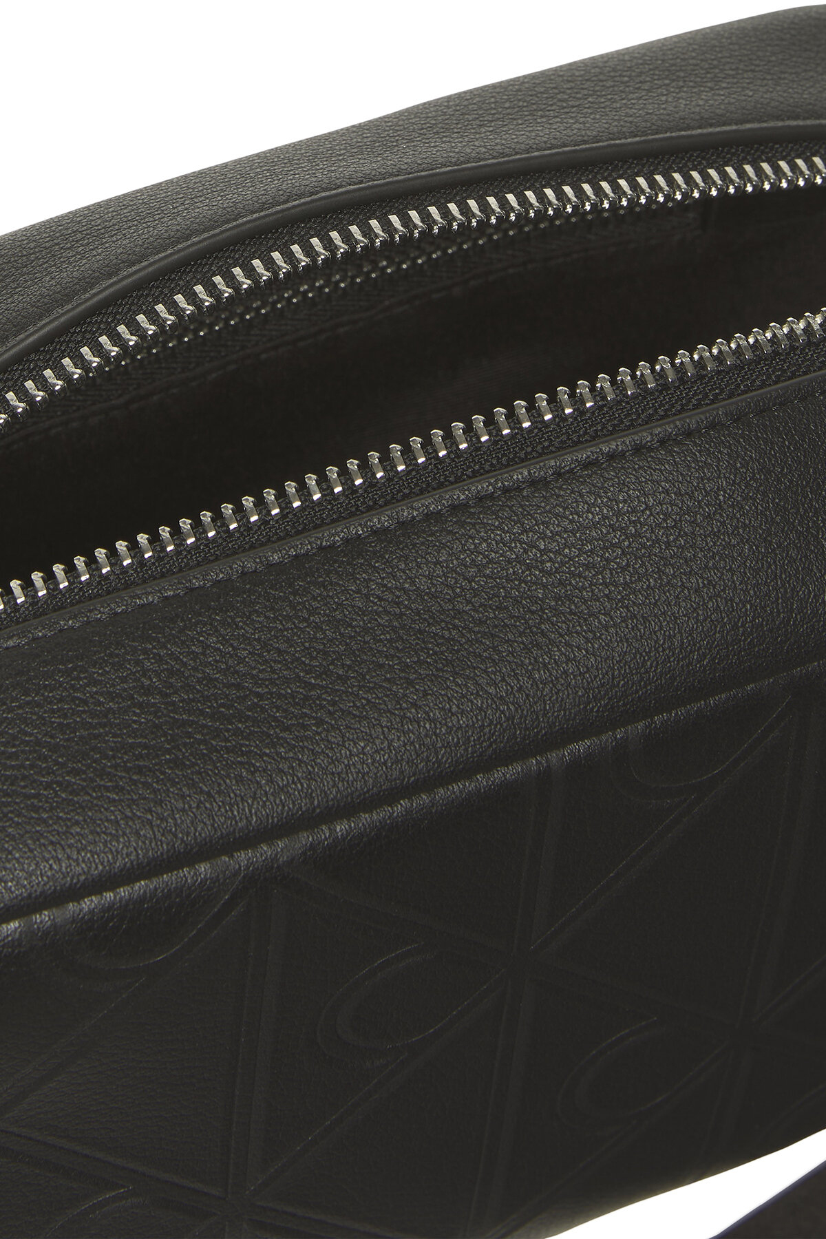 Calvin Klein Xl Emblem Dopp Kit Erkek Siyah El Çantası görsel 3