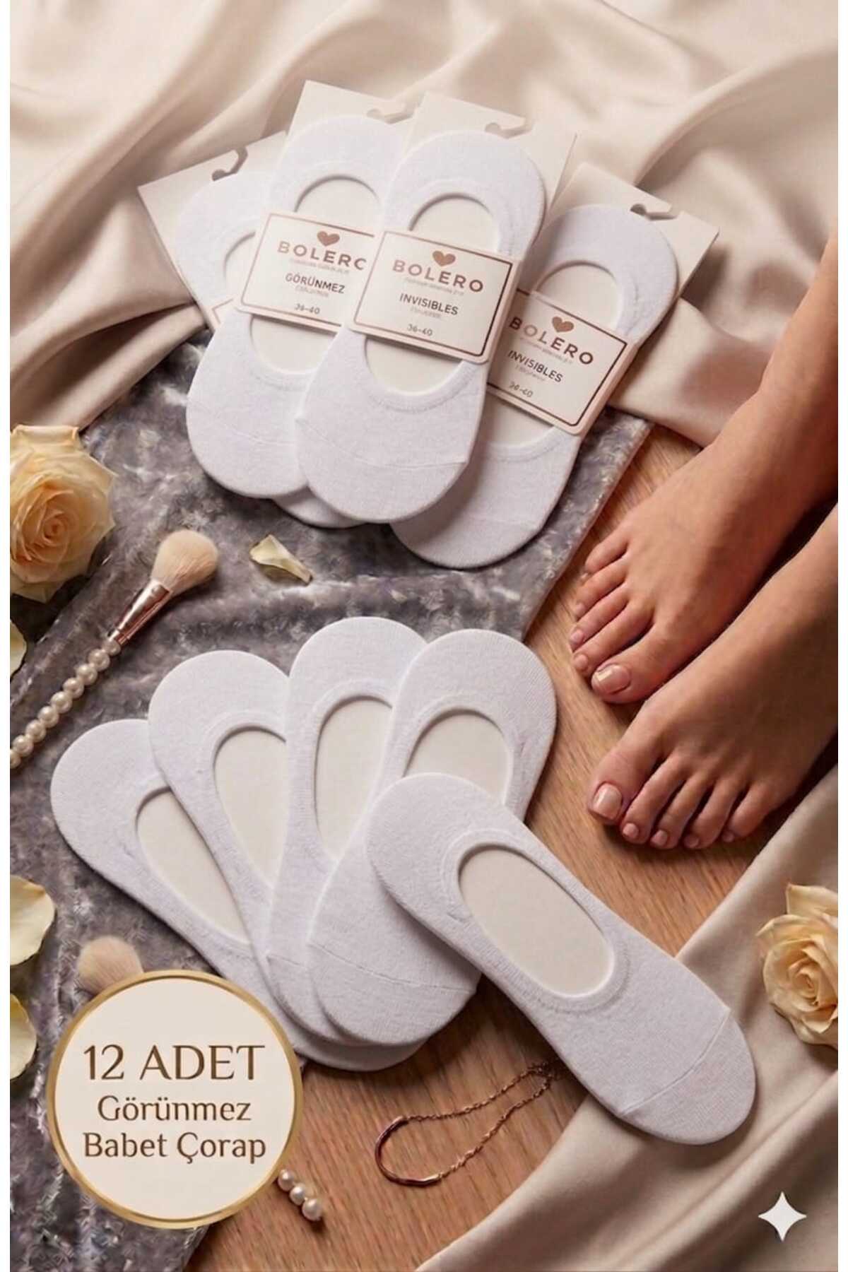 12-pack laser cut invisible flat socks set. - 36-40