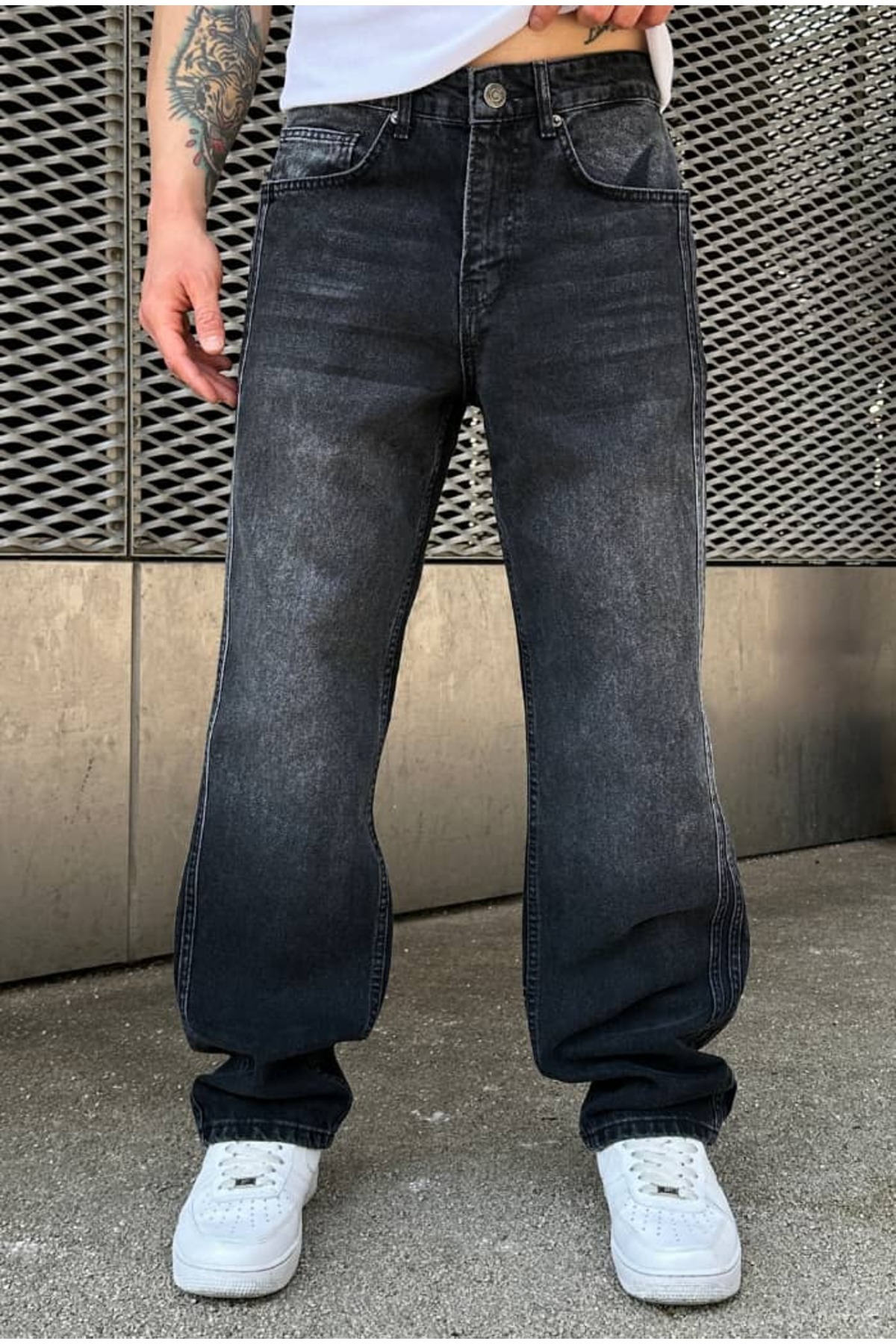 Şerit Detaylı Premium Baggy Pantolon — رنگارنگ RPŞRTDTY — تصویر 2 از 5