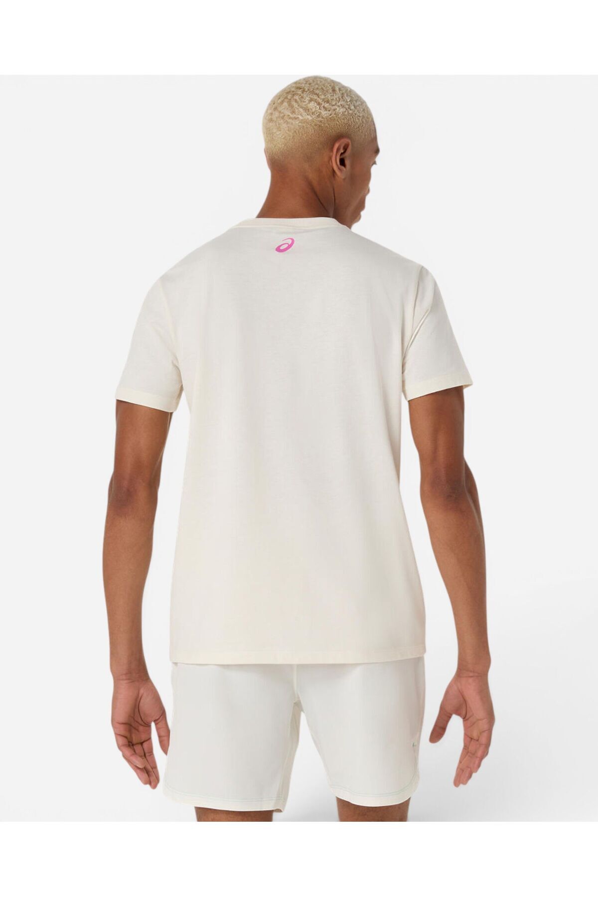 Asics COURT CORE GRAPHIC TEE Erkek Bej Kısa Kollu Tshirt 2041A355