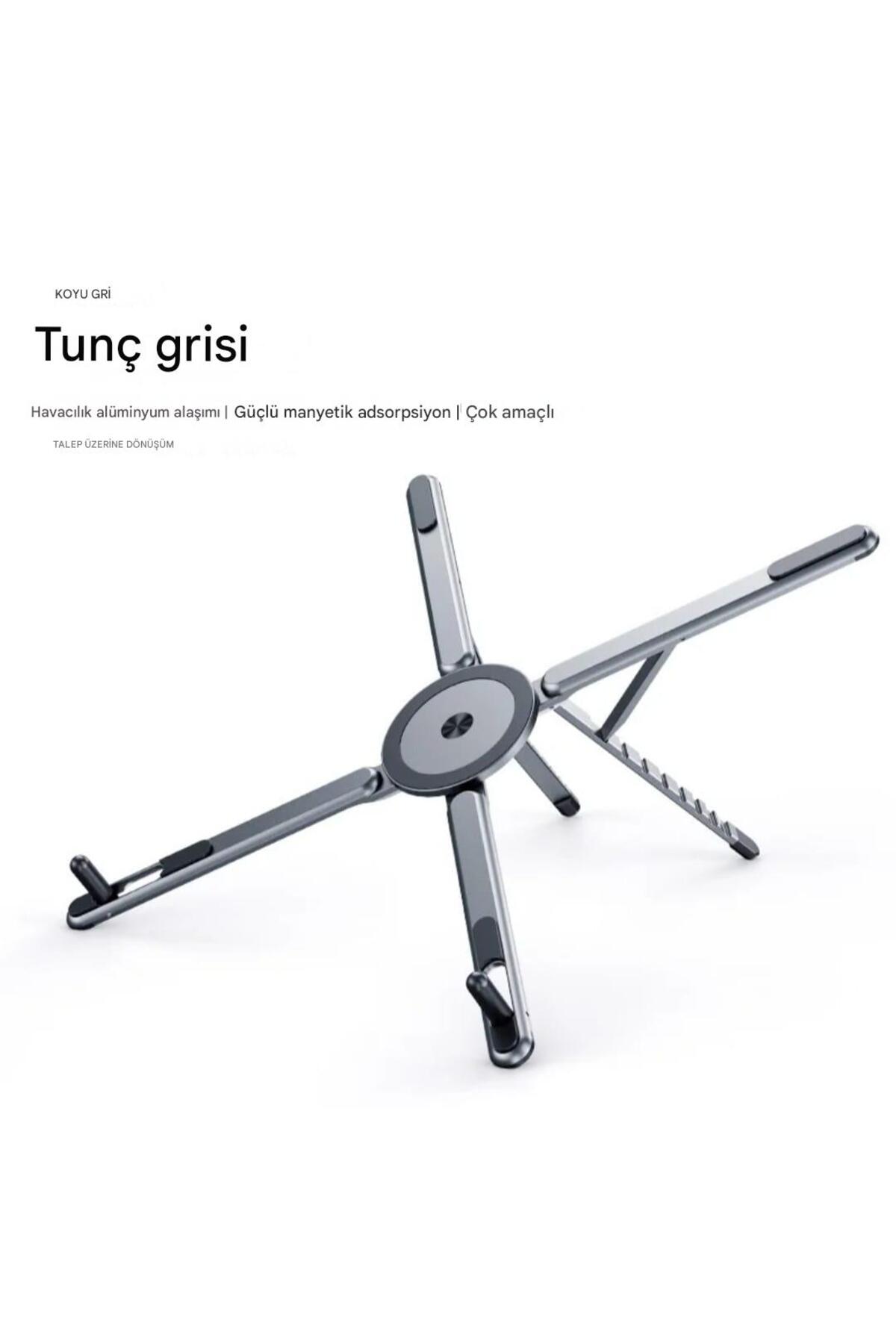 Magsafe Compatible 8 Tier Portable Laptop Stand Tablet Holder Phone Holder Foldable Selfie Stick Tripod