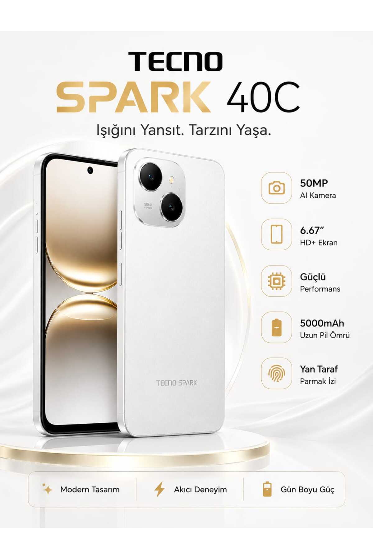 glowiverse Tekno Spark 40C - Fiyatı, Yorumları