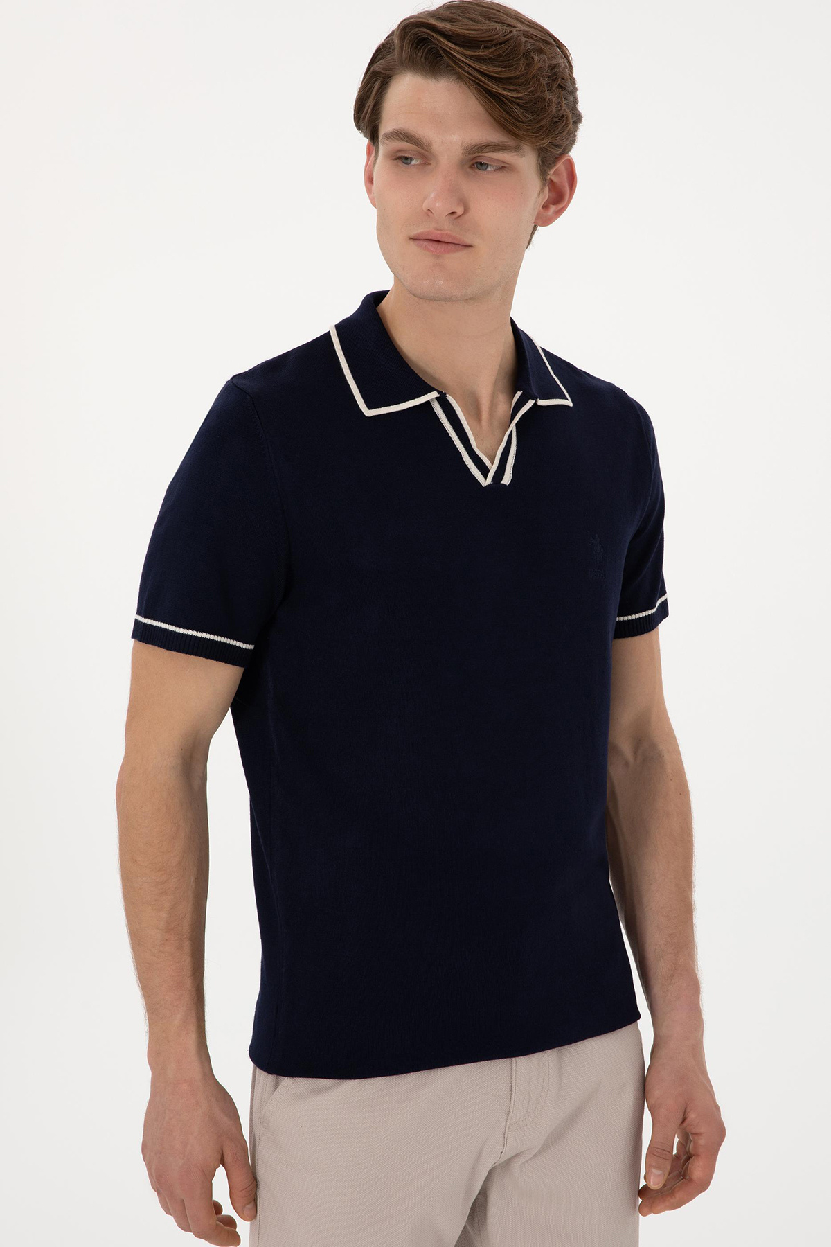 پولوشرت مردانه یقه پلو | یو اس پولو U.S. Polo Assn. G081SZ0TKPU9469 TR - تصویر 2